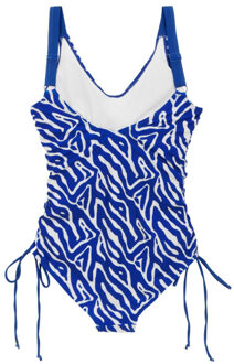 Regatta Dames alinae abstract eendelig zwempak - maat 46 Blauw