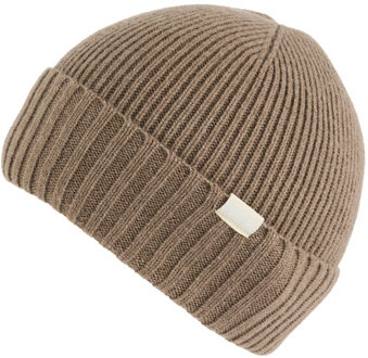 Regatta Dames basic geribde muts Taupe - One size