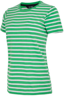 Regatta Dames bayletta gestreept t-shirt Groen - 36