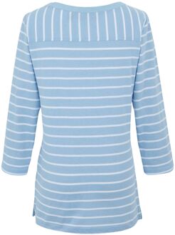 Regatta Dames baylette ii gestreept t-shirt Middelblauw