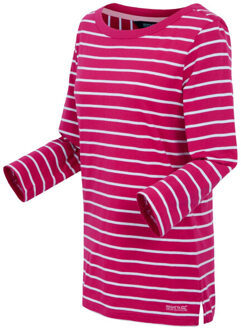 Regatta Dames baylette ii gestreept t-shirt Roze - 38