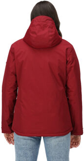 Regatta Dames Bria Waterdichte Gevoerde Jas met Capuchon Rood