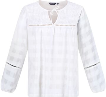 Regatta Dames calluna blouse met lange mouwen Wit - 40