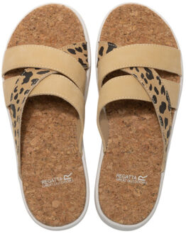 Regatta Dames cassie sandalen met luipaardmotief Bruin - 39