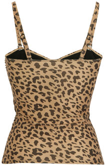 Regatta Dames/Dames Aceana III Luipaardprint Tankini Top (Veelkleurig) Groen - EU 46 / UK 18