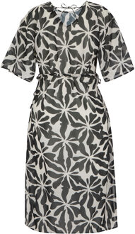 Regatta Dames/Dames Avorno Abstract Bloemen Kaftan (Zwart, Wit) - EU 36 / UK 8