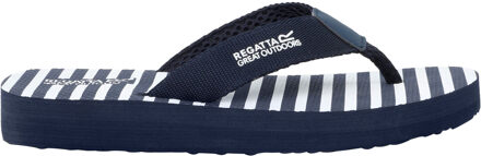 Regatta Dames/Dames Catarina Gestreepte Teenslippers (Marine, Wit) Navy - EU 38 / UK 5