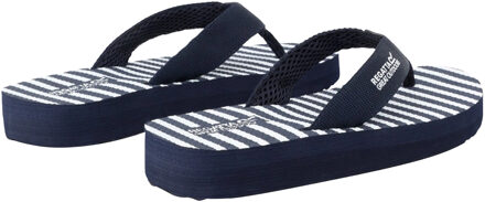 Regatta Dames/dames Catarina teenslippers (Navy/White Stripe) - maat