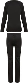 Regatta Dames/Dames Effen Thermische Base Layer Set (Zwart) - maat EU 42 / UK 14
