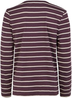 Regatta Dames/Dames Federica II Stripe T-shirt met lange mouwen (Diepe pruim/Lichte vanille) Paars - EU 36 / UK 8