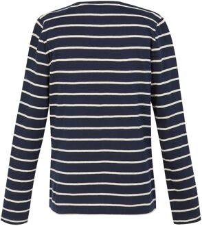 Regatta Dames/Dames Federica II Stripe T-shirt met lange mouwen (Marine / Licht Vanille) Navy - EU 54 /UK 26