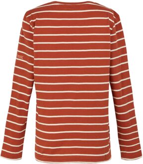 Regatta Dames/Dames Federica II Stripe T-shirt met lange mouwen (Roodoker/Licht Vanille)