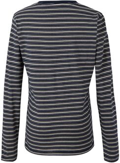 Regatta Dames/Dames Federica Stripe T-shirt met lange mouwen (Marine / Licht Vanille) Navy - EU 50 / UK 22
