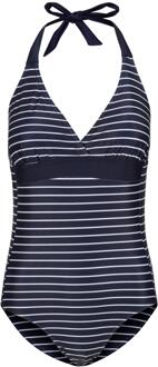 Regatta Dames/Dames Flavia II Stripe One Piece Zwempak (Marine, Wit) Navy - EU 52 / UK 24