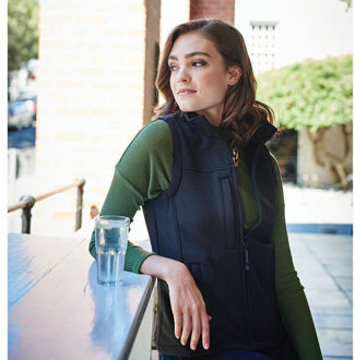 Regatta Dames/dames Flux Softshell Bodywarmer / Mouwloos Jasje (Waterafstotend & Windbestendig) (Marine/Navy) - maat