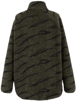 Regatta Dames/Dames Frankie Borg Full Zip Fleecejack (Khaki Groen/Zwart) Kaki - EU 46 / UK 18