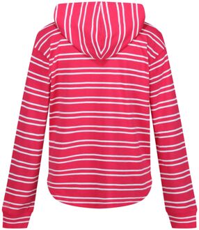 Regatta Dames/Dames Minerve Stripe V Hals Hoodie (Heet Roze/Wit)