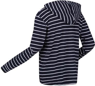 Regatta Dames/Dames Monsal Gestreepte Hoodie (Marine, Wit) Navy