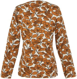 Regatta Dames/Dames Orla Kiely Birdy Winter T-Shirt met lange mouwen (Bruin) - EU 38 / UK 10
