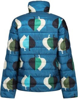 Regatta Dames/Dames Orla Kiely gewatteerde jas met bladprint (Elm Bladeren Wintergroen) Blauw Multi - EU 44 / UK 16