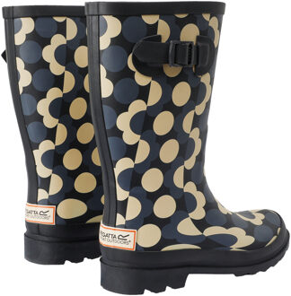 Regatta Dames/Dames Orla Kiely Regen Cloud Mid Calf Wellington Laarzen (Zwart, Wit) - EU 37 / UK 4