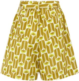 Regatta Dames/Dames Orla Kiely Summer II Tall Flowers Short (Geel) - EU 36 / UK 8