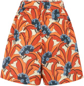 Regatta Dames/Dames Orla Kiely Summer II Tropical Korte Broek (Oranje) - maat