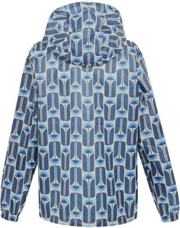 Regatta Dames/Dames Orla Kiely Tall Bloemen Packaway Waterdichte Jas (Marine) - maat Navy