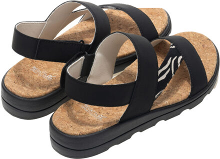 Regatta Dames/Dames Rylie Zebraprint Sandalen (Zwart) - EU 42 / UK 8
