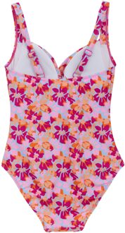 Regatta Dames/Dames Sakari Zomers Bloemetjes Buikje Controle Eèn Stuk Zwempak (Roze) - EU 44 / UK 16