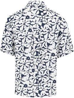 Regatta Dames/Dames Salise Large Bloemig Lichtgewicht Shirt (Marine, Wit) - maat Navy