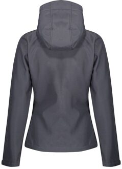 Regatta Dames/dames Venturer Jas met kap en zachte shell (Afdichting Grijs/Zwart)