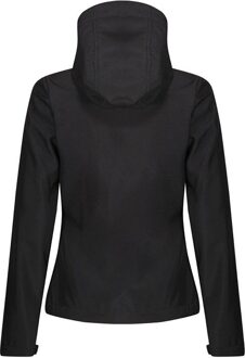 Regatta Dames/dames Venturer Jas met kap en zachte shell (Zwart) - EU 46 / UK 18