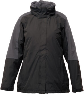 Regatta Dames Defender III 3-In-1 Jas (Waterdicht & Winddicht) (Zwart/Grijs)