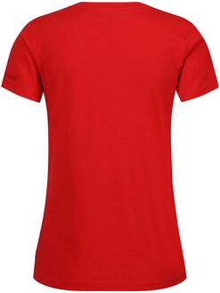 Regatta Dames filandra viii tropical leaves t-shirt Rood