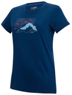 Regatta Dames fingal abstract berg t-shirt Blauw - 40
