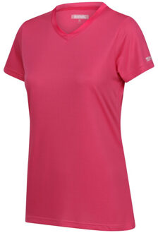 Regatta Dames fingal effen v hals t-shirt Roze - 38