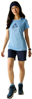 Regatta Dames fingal t-shirt Blauw - 38