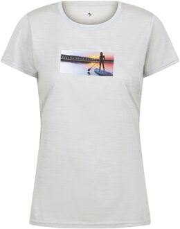 Regatta Dames fingal vii lake marl t-shirt Wit - 40