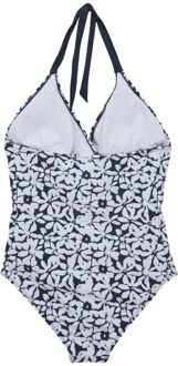 Regatta Dames flavia ii large gebloemd eendelig zwempak Blauw - 42