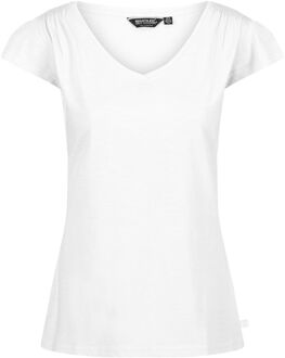 Regatta Dames francine v-hals t-shirt Wit - 44