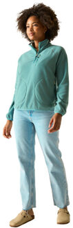 Regatta Dames frankie quarter zip fleece top - maat 46 Groen