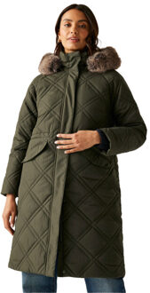 Regatta Dames freyla gewatteerde jas - maat 46 Groen