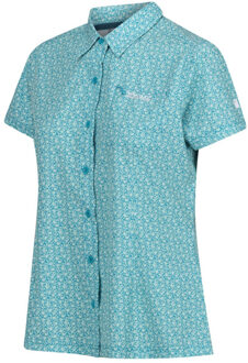 Regatta Dames gebloemd packaway reisshirt met korte mouwen Geel - 36