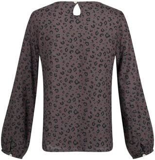 Regatta Dames hadria dierenprint blouse Zwart - 34