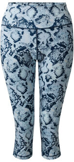 Regatta Dames influential ii slangenprint 3/4 lengte legging Blauw - 34