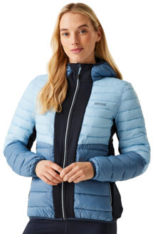 Regatta Dames leedre hybride jas met capuchon Blauw - 36