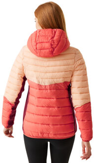 Regatta Dames leedre hybride jas met capuchon - maat 38 Rood