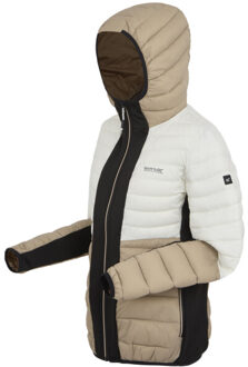 Regatta Dames leedre hybride jas met capuchon - maat 40 Zwart