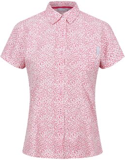 Regatta Dames mindano vii ditsy print blouse met korte mouwen Roze - 36